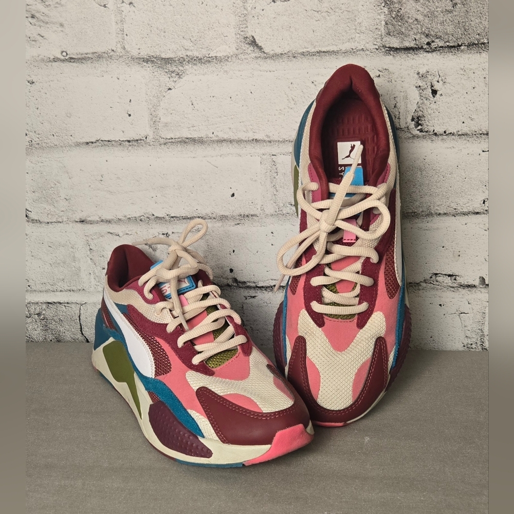 Puma RS-X Multicolor Chunky Sneakers Mens 10 Retro Running Shoes